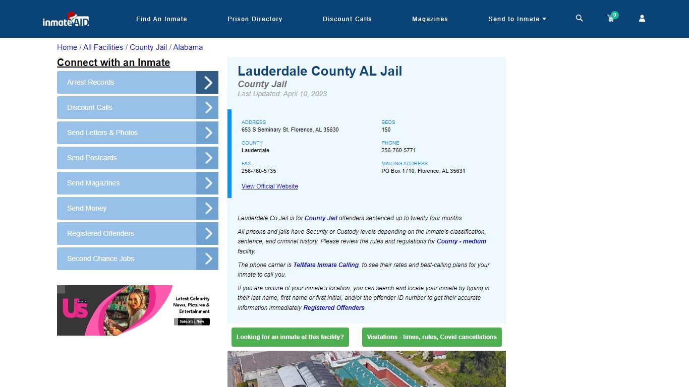 Lauderdale County AL Jail - Inmate Locator - Florence, AL