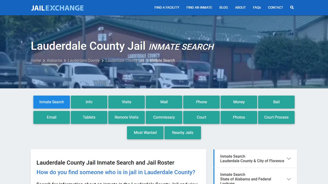 Inmate Search: Roster & Mugshots - Lauderdale County Jail, AL
