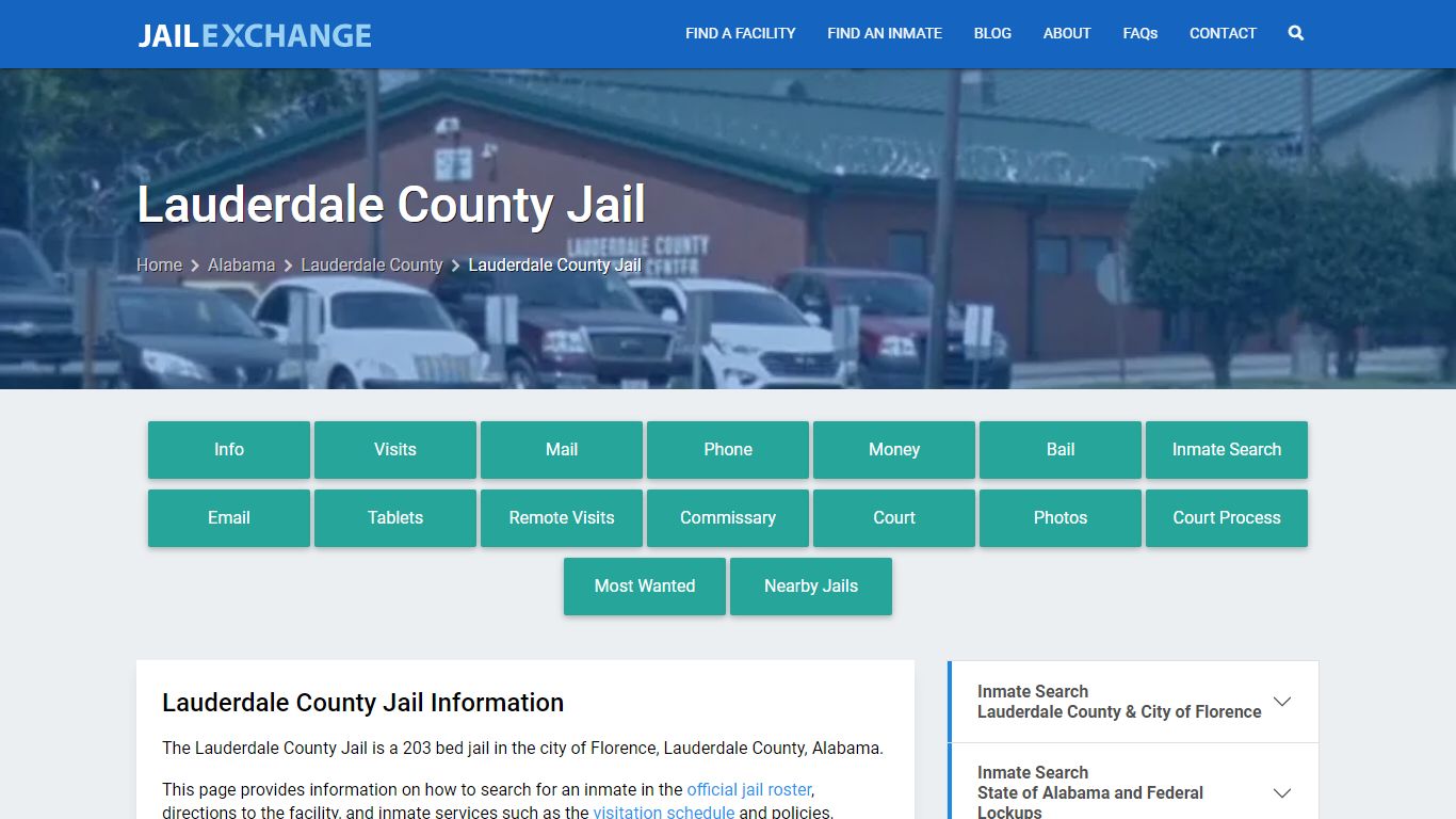 Lauderdale County Jail, AL Inmate Search, Information